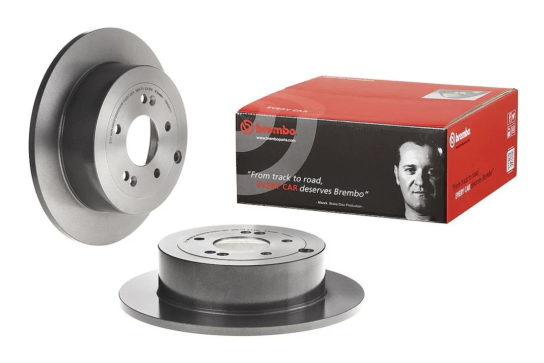 08A60011C02 – BREMBO Brake Rotor, Solid One Piece Design Wheel Bolt Pattern 5 x 114.3 Millimeter 302 Millimeter Diame...